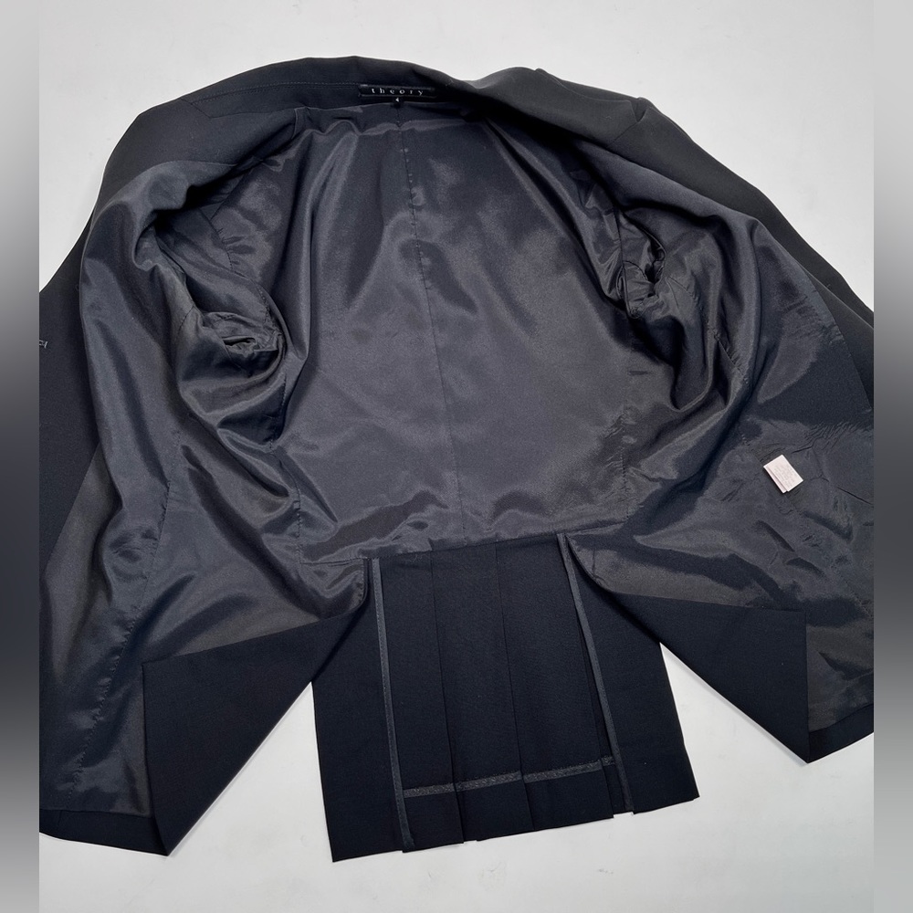 Theory Wool Pleated Back Jacket - image 3